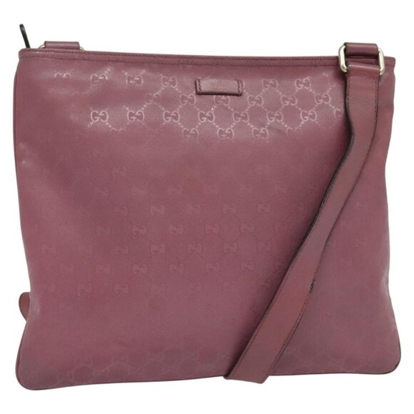 GUCCI GG Implementation Shoulder Bag PVC Pink Gold - Picture 2 of 15